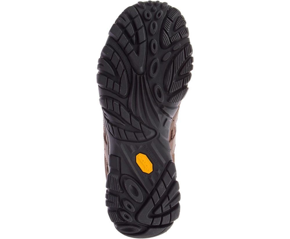 Buty Trekkingowe Merrell Męskie Brązowe - Moab 2 Prime Waterproof Wide Width - 951208-GXL